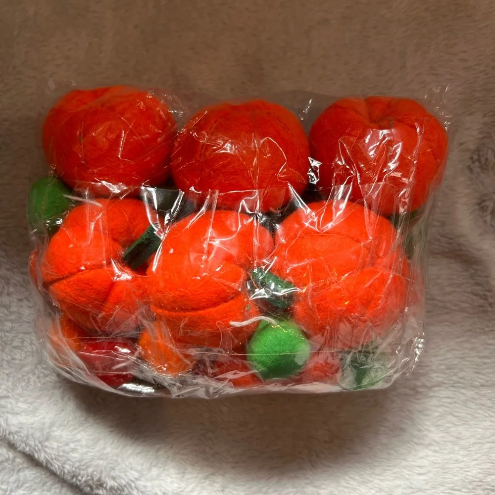 8.2ft Fall Pumpkin Garland With PomPoms